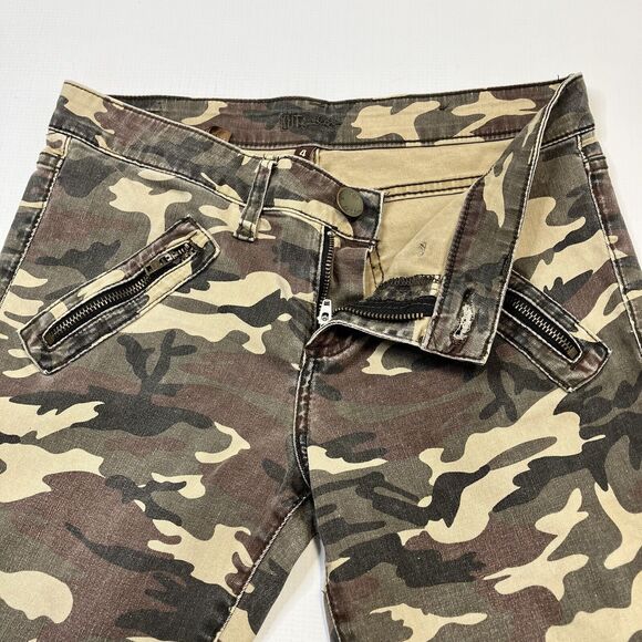 Kut from the Kloth Size 4 Camo Moto Pants Women Mia Toothpick Ankle Skinny Jeans - Picture 6 of 12